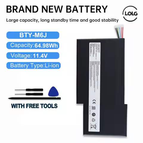 LOL New BTY-M6J Laptop Battery For MSI GS63VR GS73VR 6RF-001US BP-16K1-31 9N793J200 Tablet PC MS-17B