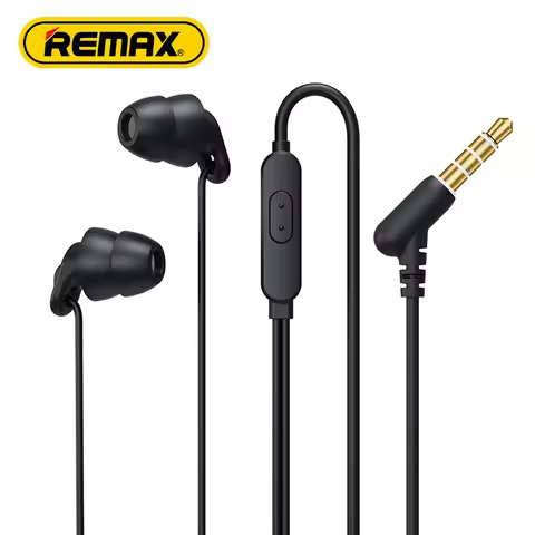 Remax 3.5mm Wired Sleep Earphone Soft Light Noise Reduction Comfortable For Mobile Phones