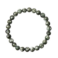 【正佳珠寶】綠龍晶 高品銀絲絨綠 6.8-7.3mm 綠龍晶手珠