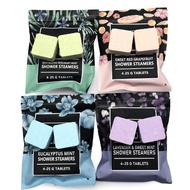 SPRINGS.SG- Shower Steamer Bags 4*25 Gram aromatherapy shower bath salt bathroom salt.