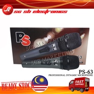 PS PROFESSIONAL DYNAMIC MICROPHONE PS-63 DYNAMIC HANDHELD MICROPHONE