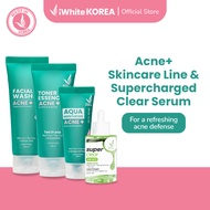 iWhite Korea Acne+ Line & Acne Clear Serum Bundle (Facial Wash, Toner, Moisturizer, Serum)