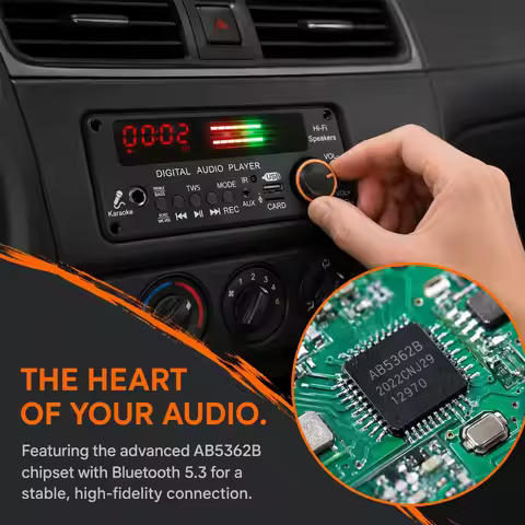 D190BT MP3 BT Decoder Board with Bluetooth 5.3 USB TF Card Playback FM Radio TWS Pairing for Car Hom