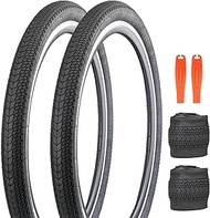 ZUKKA 2 x Bicycle Tyres + Inner Tubes Bicycle Tyres 26 x 2.125 Inch Foldable Tyres 30 TPI Bicycle Co