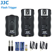 JJC 3-In-1 Wireless Flash Trigger &amp; Shutter Remote Control With Two Receivers Kit For Canon Sony Nikon Fujifilm Camera