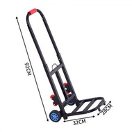 Foldable Handcart Trolley Heavy Duty Cargo Cart Transport Cart Trailer Cargo Pulling Rod Small Handc