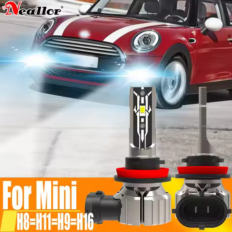 2x H11 H8 Led Fog Lights Canbus H16 H9 Car Bulb Driving Running Lamp 12v 55w For Mini Cooper R56 R50