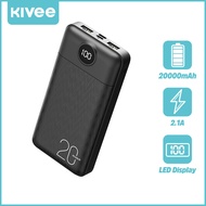 Kivee แบตสำรอง 20000mAh Power Bank ของแท้ 100% มาตรฐานมอก. เพาเวอร์แบงค์ พาเวอร์แบงค์ พาวเวอร์แบงค์ 20000mah แบตเตอรี่สำรอง แท้ PowerBank รับประกัน 1 ปี