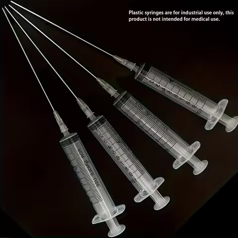 4PCS 10ml syringe set with 10cm long needle, laboratory dispensing needle, suitable for precision in