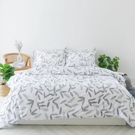 Darling Mattress ที่นอนดาร์ลิ่ง ชุดผ้าปูและผ้านวม รุ่น NANOTECH ลาย Leaf (NANOTECH Leaf Bedsheet set