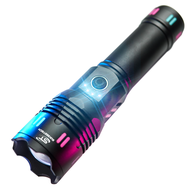 Senter Terang Tahan Lama Rechargeable Free USB Bahan Alumunium Zoom In Zoom Out Waterproof - Ak151