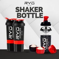 MEGA 7 in 1 Protein Shaker Bottle 500ML Leakproof Water Bottle Shaker Ball with Protein Compartment