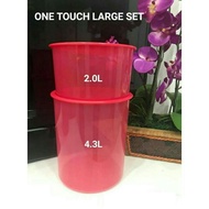 One touch large set tupperware