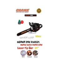 Ogawa VX8224 PRO 24" Bar Heavy Duty Chainsaw 65cc 3400kw 4.5HP