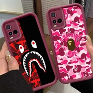 Wine Red Case for VIVO Y21e Y21a Y33t Y33s Y02a Y21 Y02t Y02 Y21s Z-36 b_bape