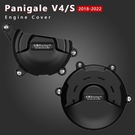 ฝาครอบเครื่องยนต์มอเตอร์ไซค์สีดำด้านคลัทช์ยาม Panigale อุปกรณ์ V4S สำหรับดูคาติ Panigale V4 /S 2018