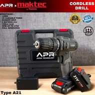 Ada flash Bor cordless MAKTEC 21v mesin bor baterai by APR JAPAN