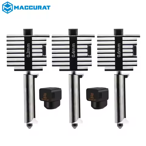 Bambu Lab A1 Mini Hotend Kit with 0.2/0.4/0.6/0.8mm Hardened Steel Nozzle for Lab A1 Replace Hotend 