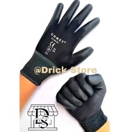 HITAM Comet/black Rubber Gloves, 1 Dozen/12 Pairs (24 PCS) Multipurpose, Suitable for All Jobs such 