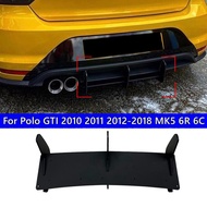 Black Rear Bumper Diffuser Spoiler Splitter For VW Polo GTI 2010 2011 2012-2018 MK5 6R 6C 2/4 Door M
