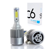 2x H15 H4 H7 Mentol LED 72W 10000LM Lampu Depan Kereta Wayarles DR L Penukaran Lampu Memandu Penyumb