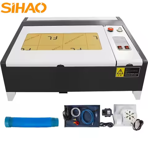 SIHAO Laser Engraver Machine 50W CO2 M2 Controller 400*400mm Engraving Area for Acrylic Wood Leather