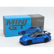MINI GT NO 565 Porsche 911 GT3 Racing Shark Blue Unsealed