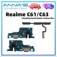 Oppo Realme C61 C63 Charging port usb board swicth power volume flex