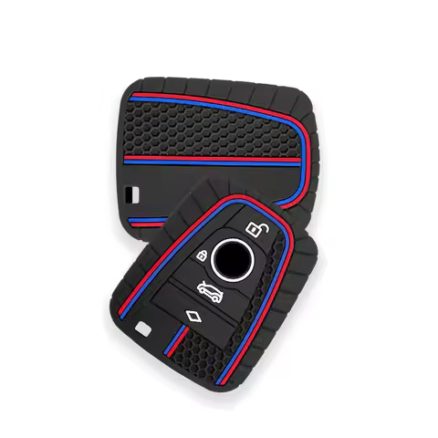 3 Buttons silicone car key cover case for BMW I3 I8 Series Keyless Remote key holder shell Car styli