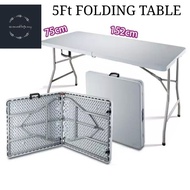 2.5x 5 FT Folding table  GARDEN  TABLE bazzar  meja lipat heavy DUTY BANQUET TABLE