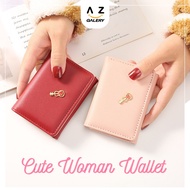 Cute Mini Imported Women's Folding Wallet, Korean Fashion, Simple, Modern Girls' Style D79