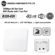 •NEW• HUAWEI B320-820 High Speed 195Mbps 4G Sim Card WiFi Router with 1 Lan Port [Order Model: B320-