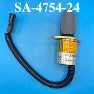24V Diesel Generator Engine 12V Fuel Shutdown Solenoid Valve 3919423 3931196 3934171 SA-3665-24 SA-4