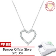 สร้อยคอจี้รูปหัวใจเพชรโมอิสโซ่925เงินสเตอร์ลิงสร้อยคอสำหรับผู้หญิง MSN019ของขวัญแต่งงานวันวาเลนไทน์