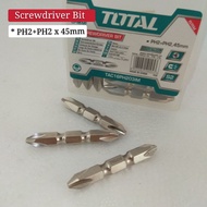 Screwdriver Bit Magnetic * PH2+PH2 x 45mm (2pcs)