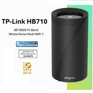 IMDA Approved, Cybersecurity certified, TP-Link HB710 BE18000 Tri-Band Whole Home Mesh WiFi 7 System