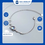 Cosmic silver bracelet with H.A.S stone - HLT52