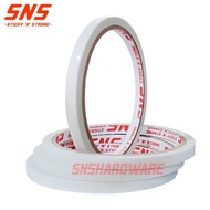 DT6x7 DOUBLE TAPE 6mm x 7 Meter 1/4 Inch DOUBLE Tip Super STRONG 6 mm x 7Meter SNS STICKY N STRONG