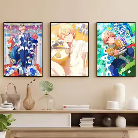 T-Tenma T-Tsukasa Poster Self-adhesive Art Waterproof Paper Sticker Coffee House Bar Room