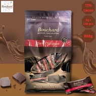 Bouchard 72% 比利時低糖黑朱古力, 888g (6g x 148)