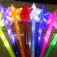 HBMY Pentagram Star Glitter Stick Luminous Flat Star Light Stick Concert Cheering Supplies HBB