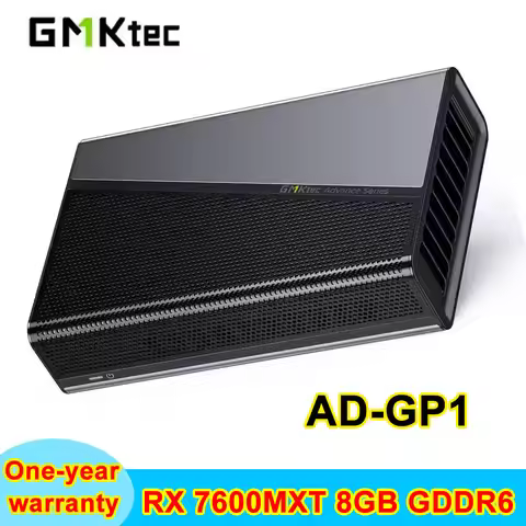 GMKtec AD-GP1 Graphics Card RX 7600M XT 8GB GDDR6 HDMI2.1 DP2.0 Oculink PCIE4.0 USB4.0 Quid 4K Displ