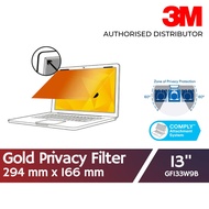3M Gold Privacy Filter for 13.3" Widescreen Laptop with COMPLY Attachment System GF133W9B
