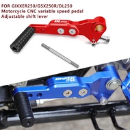 For motorcycle foot brake lever and gear lever pair GW250 GSX250R DL250 GIXXER 150 250 CNC pedal GIX