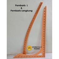 Set Pembaris L & Lengkung