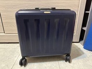 20吋鋁框橫式行李箱-藏藍色