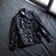 burberry經典羊皮皮衣 古董羔羊革真皮風衣皮外套 Leather jacket