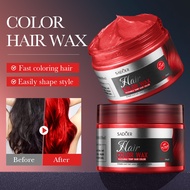 SADOER Red Temporary Hair Color Wax – Stylish RED Tint for Bold, Wash-Out Hair Color Transformation
