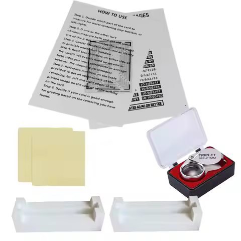 2 Sets Sports Card Centering Tool, Grading Measuring Kit for PSA BGS CGC (NOT for Pokemon TCG)