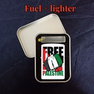ReadyStock palestine lighter free palestine flag palestin bendera palestin Add gas lighter gift box